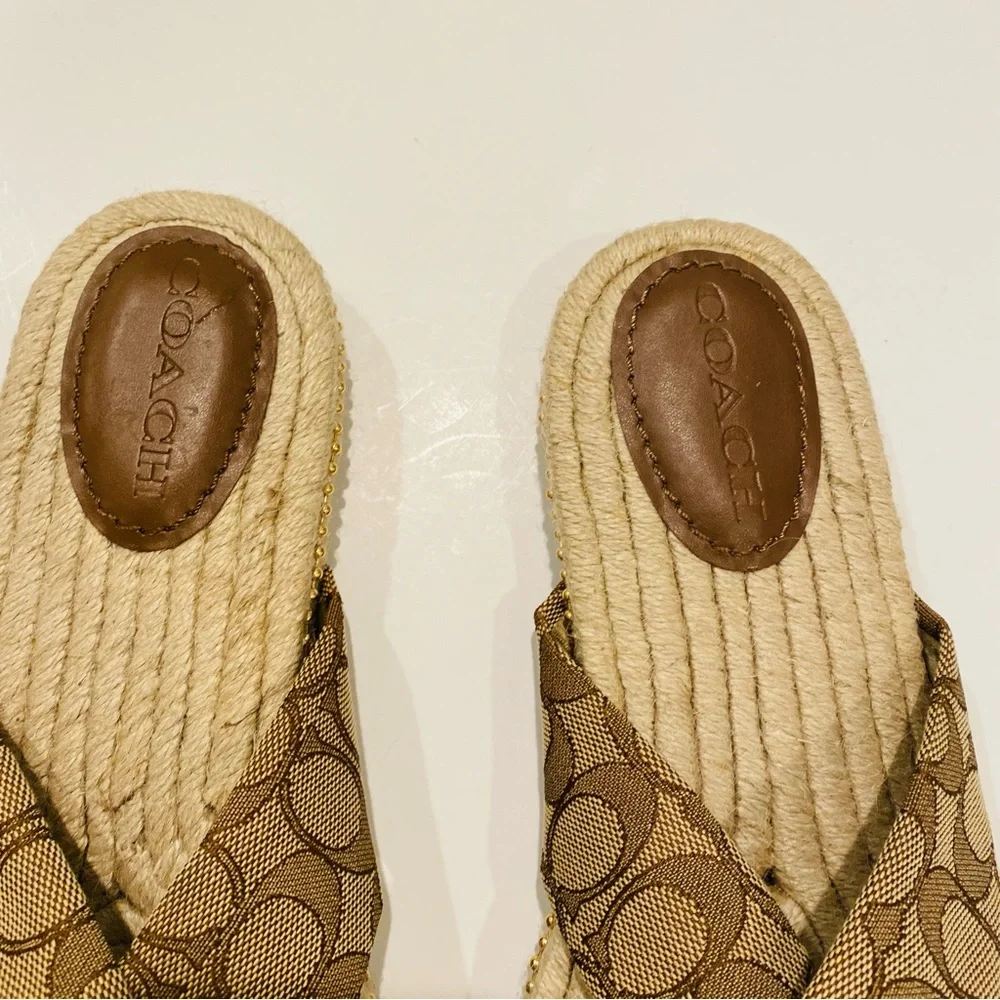 Coach Charli Espadrille Slides Size 11 - Picture 5 of 13